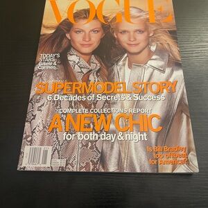 Vogue Magazine January 2000 – Gisele Bündchen & Carmen Kass Cover (No Label,)